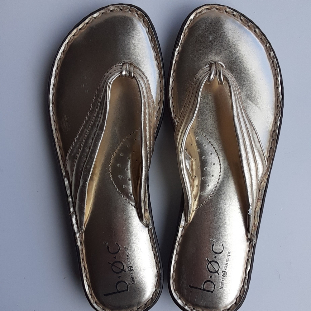 Boc Born Concept Golden Flip Flops View 6